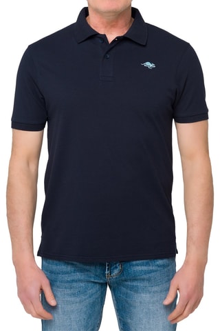 Polo regular - Azul-marinho - Azul-marinho e azul