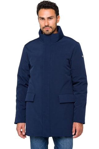 Sobretudo Shakotan - Azul-marinho - Azul e preto