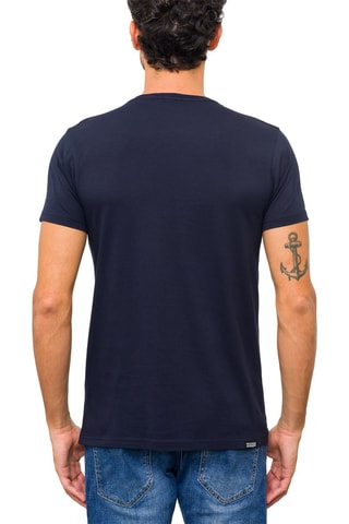 T-shirt Surfer Azul-marinho e rosa - Rosa e azul