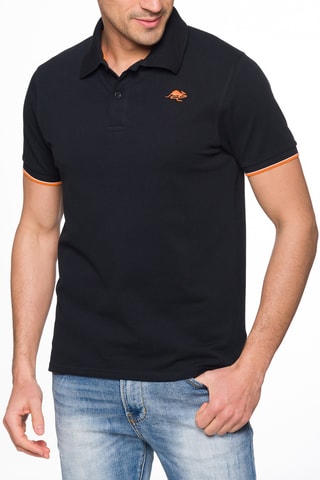 Polo Lizard - Preto - Laranja e preto