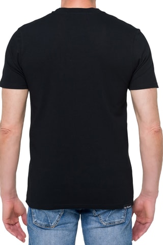 T-shirt regular Pangai piquet - Preto