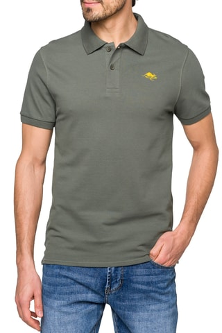 Polo regular Solid Color - Caqui - Verde