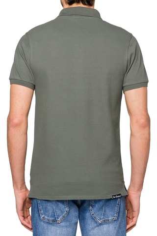 Polo regular Solid Color - Caqui - Verde