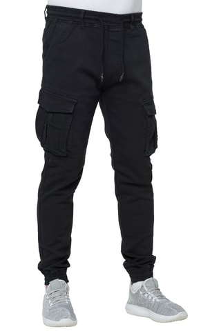 Calças cargo - Preto - Preto