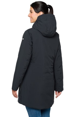 Parca regular com capuz - Preto - Preto