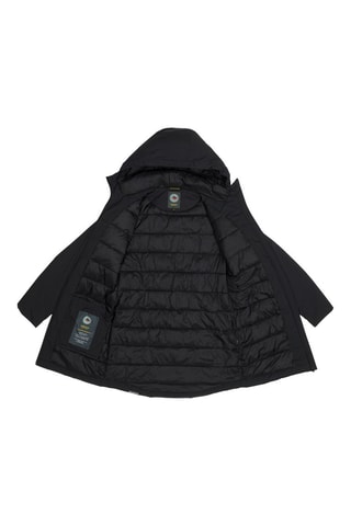 Parca regular com capuz - Preto - Preto