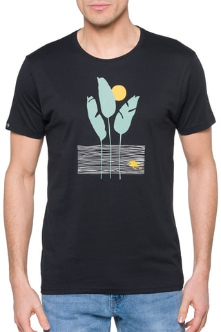 T-shirt regular Lagoon Preto - Preto