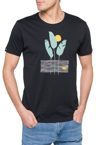 T-shirt regular Lagoon Preto - Preto