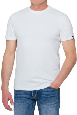 T-shirt regular Pangai piquet - Branco