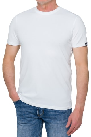 T-shirt regular Pangai piquet - Branco