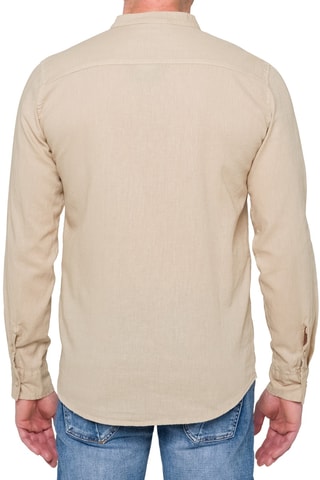 Camisa regular em linho Tongareva - Bege