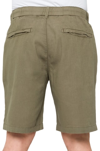 Bermudas regular em linho Sandbar - Caqui