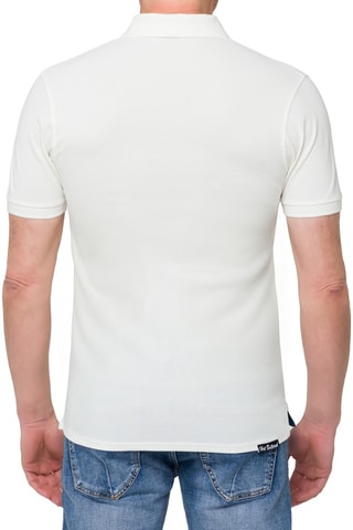 Polo regular Stoney - Branco e caqui