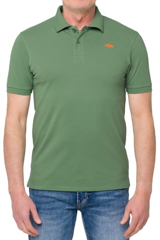 Polo regular Stoney - Laranja e verde