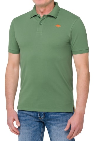 Polo regular Stoney - Laranja e verde