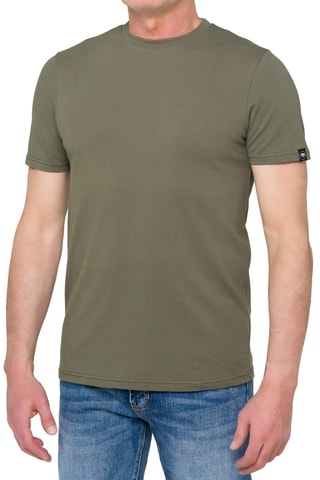 T-shirt regular Pangai piquet - Caqui
