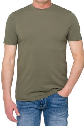 T-shirt regular Pangai piquet - Caqui