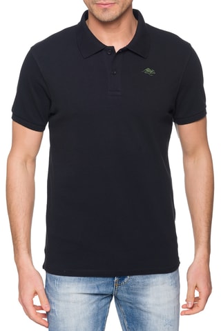Polo regular - Preto - Preto e caqui