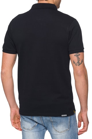 Polo regular - Preto - Preto e caqui