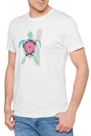 T-shirt regular Rebel Branco - Branco