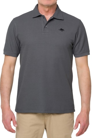Polo regular Kitami - Cinzento e preto