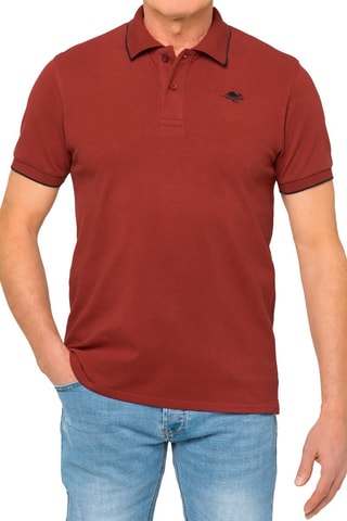 Polo Mareeba - Vermelho - Vermelho e preto