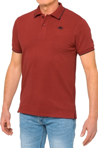 Polo Mareeba - Vermelho - Vermelho e preto