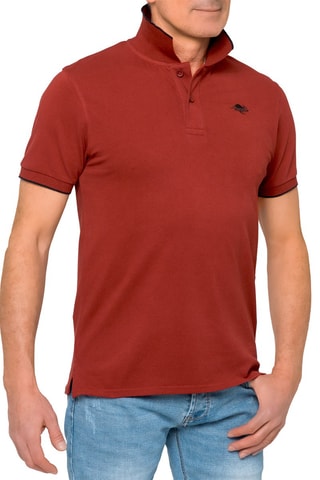 Polo Mareeba - Vermelho - Vermelho e preto