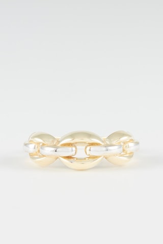 ##Bague Grain de café - 
Or jaune et blanc