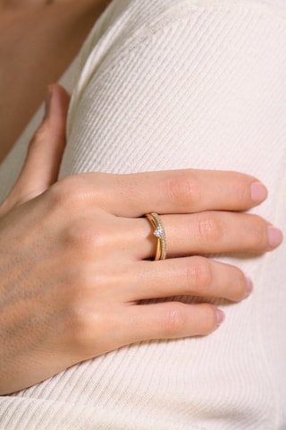 ##Bague Fiancée - Or jaune