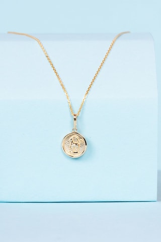 ##Pendentif Astro Lisse Bélier -  Or jaune