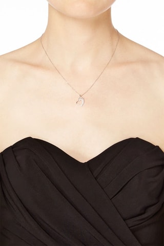 ##Pendentif Réconfortant - Or blanc