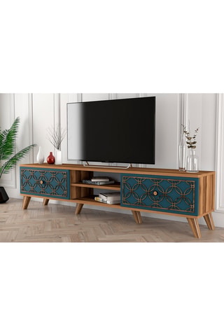 Meuble TV 2 abattants Class - 180 x 35 x 44 cm