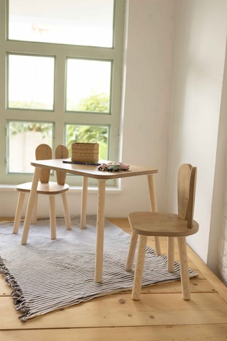 Ensemble table et chaises enfant Bunny - 3 pièces