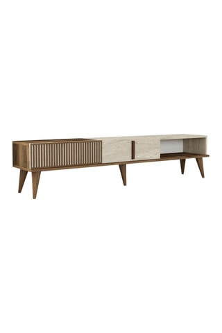 Meuble TV 2 abattants Milan - 180 x 40 x 35 cm