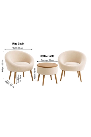 2 fauteuils et table basse