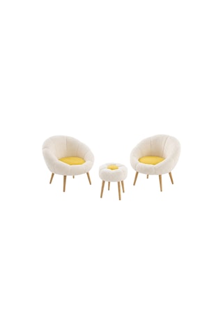 2 fauteuils et pouf