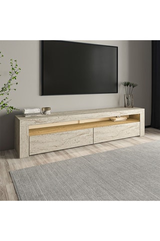 Meuble TV 2 tiroirs - 150 x 46,8 x 36,8 cm