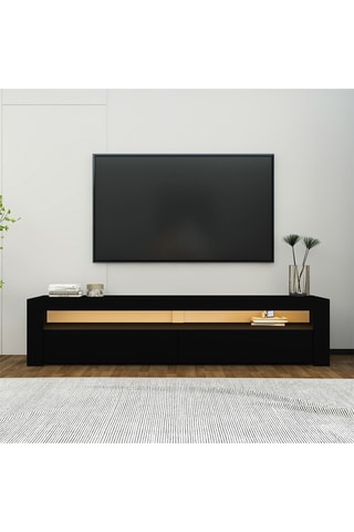 Meuble TV 2 tiroirs - 150 x 36,8 x 46,8 cm