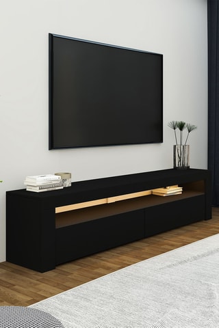 Meuble TV 2 tiroirs - 150 x 36,8 x 46,8 cm