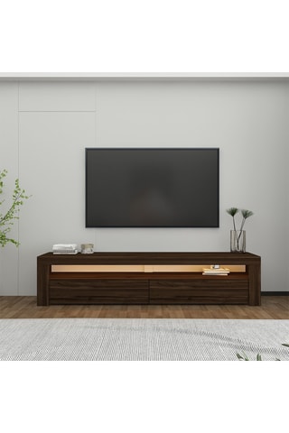 Meuble TV 2 tiroirs - 150 x 36,8 x 46,8 cm