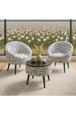 2 fauteuils et table basse
