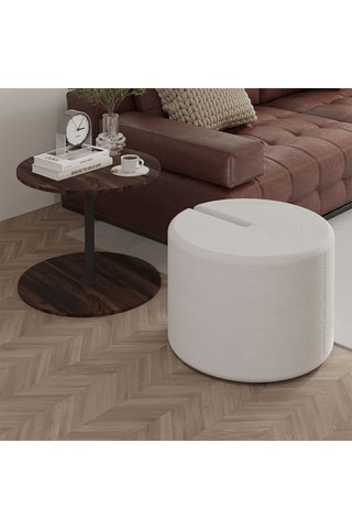 Table d'appoint et pouf