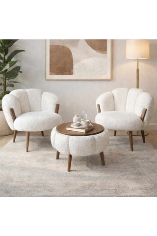 2 fauteuils et table basse