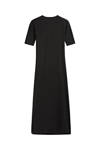 Vestido preto com argola - Preto