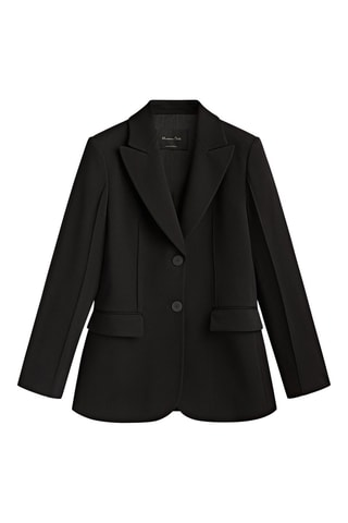 Veste de costume noire surpiqûre - Noir
