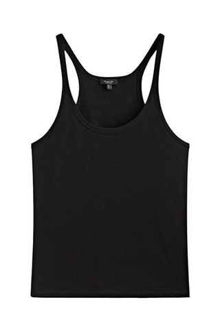 Top en laine - Noir