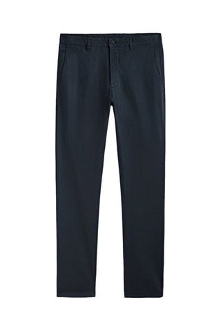 Pantalon chino en coton slim fit - Bleu marine