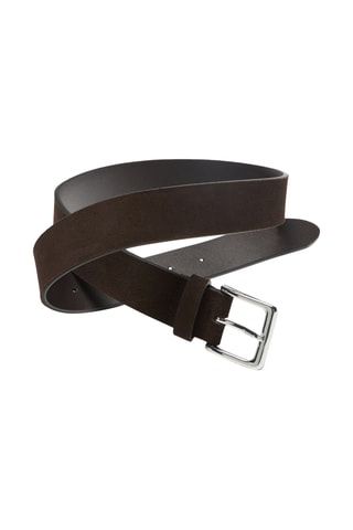 Ceinture en nubuck - Marron