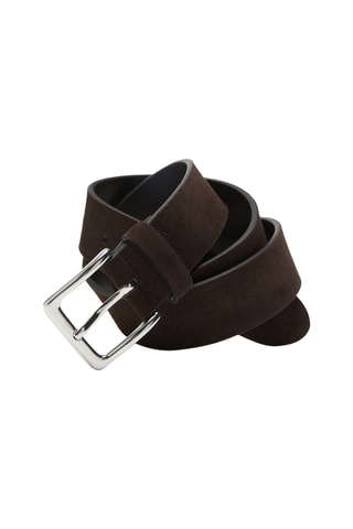 Ceinture en nubuck - Marron
